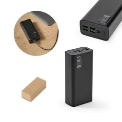 Bateria portátil em ABS 100% reciclado 30.000 mAh Personalizada Bateria portátil em ABS 100% reciclado 30.000 mAh Personalizada
