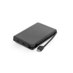 Bateria Portátil em ABS Reciclado 10000 mAh com Cabo Personalizada Bateria Portátil em ABS Reciclado 10000 mAh com Cabo Personalizada