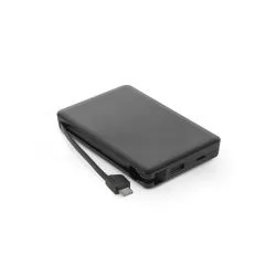 Bateria Portátil em ABS Reciclado 10000 mAh com Cabo Personalizada Bateria Portátil em ABS Reciclado 10000 mAh com Cabo Personalizada