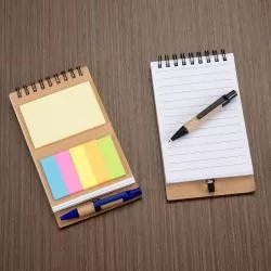 Bloco de Anotações com Caneta e Post-it Personalizado Bloco de Anotações com Caneta e Post-it Personalizado