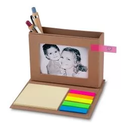 Bloco de Anotações com Porta Retrato e Porta Canetas Personalizado Bloco de Anotações com Porta Retrato e Porta Canetas Personalizado
