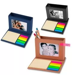 Bloco de Anotações com Porta Retrato e Porta Canetas Personalizado Bloco de Anotações com Porta Retrato e Porta Canetas Personalizado
