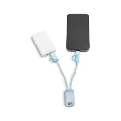 Cabo USB com Diversas Funções 6 em 1 em ABS Reciclado Personalizado Cabo USB com Diversas Funções 6 em 1 em ABS Reciclado Personalizado