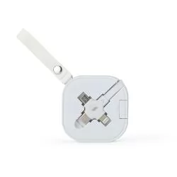 Cabo USB retrátil 4 em 1 Personalizado Cabo USB retrátil 4 em 1 Personalizado