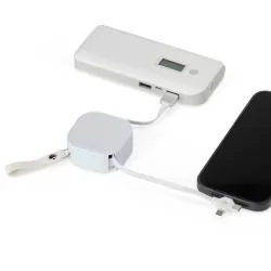 Cabo USB retrátil 4 em 1 Personalizado Cabo USB retrátil 4 em 1 Personalizado