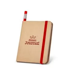 Caderneta Ecológica com Lápis Personalizada Caderneta Ecológica com Lápis Personalizada