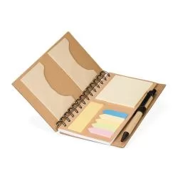 Caderno Ecológico com Autoadesivos e Caneta Personalizado Caderno Ecológico com Autoadesivos e Caneta Personalizado