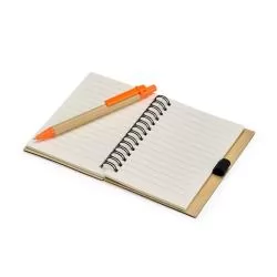 Caderno Ecológico com Caneta Personalizado Caderno Ecológico com Caneta Personalizado
