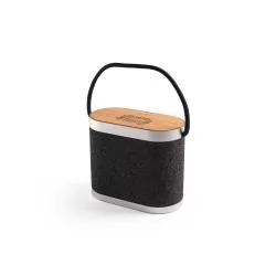 Caixa de Som 15w Com Carregador Super Rápido e Detalhes em Bambu Personalizada Caixa de Som 15w Com Carregador Super Rápido e Detalhes em Bambu Personalizada