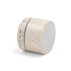 Caixa de som portátil em fibra de palha de trigo e ABS Personalizada Caixa de som portátil em fibra de palha de trigo e ABS Personalizada