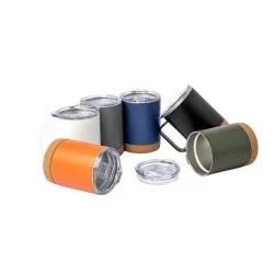 Caneca Térmica com Cortiça de 400ml Personalizada Caneca Térmica com Cortiça de 400ml Personalizada