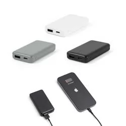 Carregador Portátil em ABS Reciclado com 4000 mAh Personalizado Carregador Portátil em ABS Reciclado com 4000 mAh Personalizado
