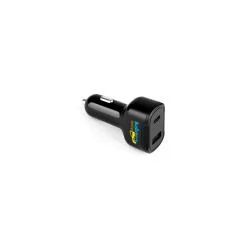 Carregador USB Veicular em ABS Reciclado Personalizado Carregador USB Veicular em ABS Reciclado Personalizado