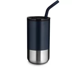 Copo Inox com Canudo 500ml Personalizado Copo Inox com Canudo 500ml Personalizado