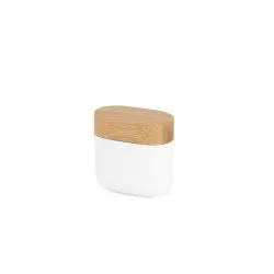 Fone de Ouvido sem Fio em ABS Reciclado e Tampa de Bambu Personalizado Fone de Ouvido sem Fio em ABS Reciclado e Tampa de Bambu Personalizado