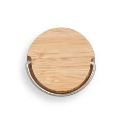 Garrafa Térmica 440ml Em Bambu Personalizada Garrafa Térmica 440ml Em Bambu Personalizada