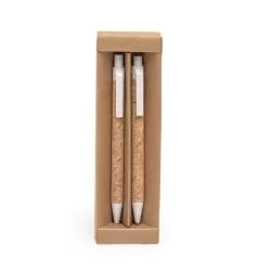 Kit Ecológico Caneta e Lapiseira Cortiça Personalizado Kit Ecológico Caneta e Lapiseira Cortiça Personalizado