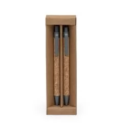 Kit Ecológico Caneta e Lapiseira Cortiça Personalizado Kit Ecológico Caneta e Lapiseira Cortiça Personalizado
