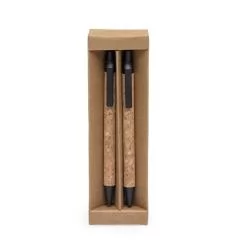 Kit Ecológico Caneta e Lapiseira Cortiça Personalizado Kit Ecológico Caneta e Lapiseira Cortiça Personalizado