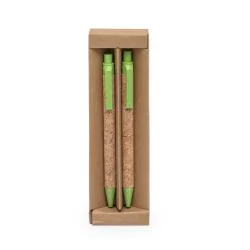 Kit Ecológico Caneta e Lapiseira Cortiça Personalizado Kit Ecológico Caneta e Lapiseira Cortiça Personalizado