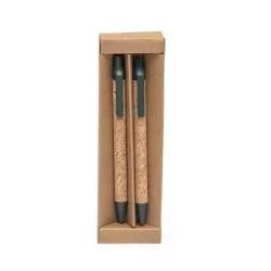 Kit Ecológico Caneta e Lapiseira Cortiça Personalizado Kit Ecológico Caneta e Lapiseira Cortiça Personalizado