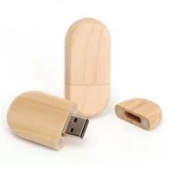 Pen Drive Oval Ecológico 8 GB Personalizado
