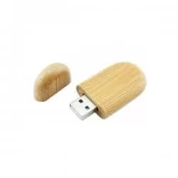 Pen Drive Oval Ecológico 8 GB Personalizado Pen Drive Oval Ecológico 8 GB Personalizado