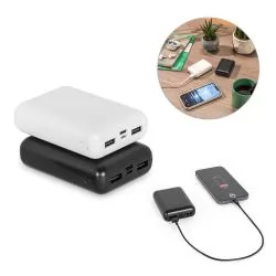Power Bank em ABS Reciclado com 10000 mAh Personalizado Power Bank em ABS Reciclado com 10000 mAh Personalizado